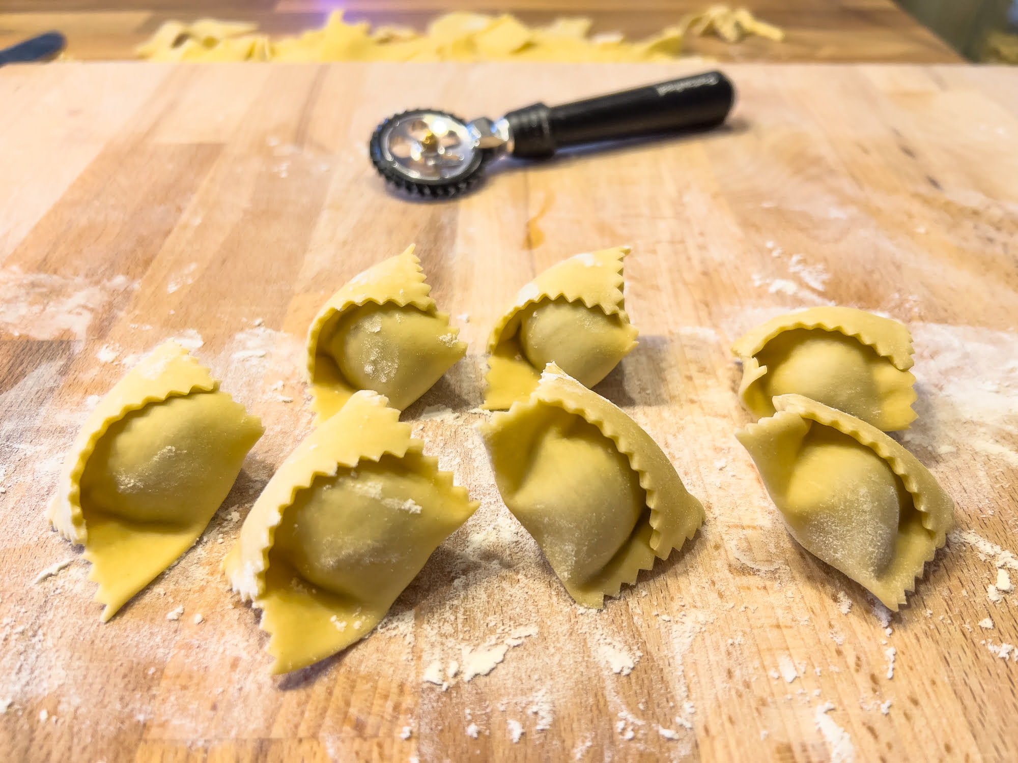 Braised Pork Cheek Agnolotti del Plin with Spiced Carrots Culaccino